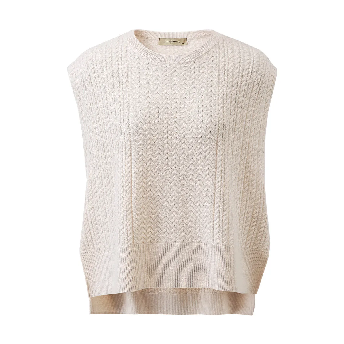 100% Wool Knit Sleeveless Sweater Vest