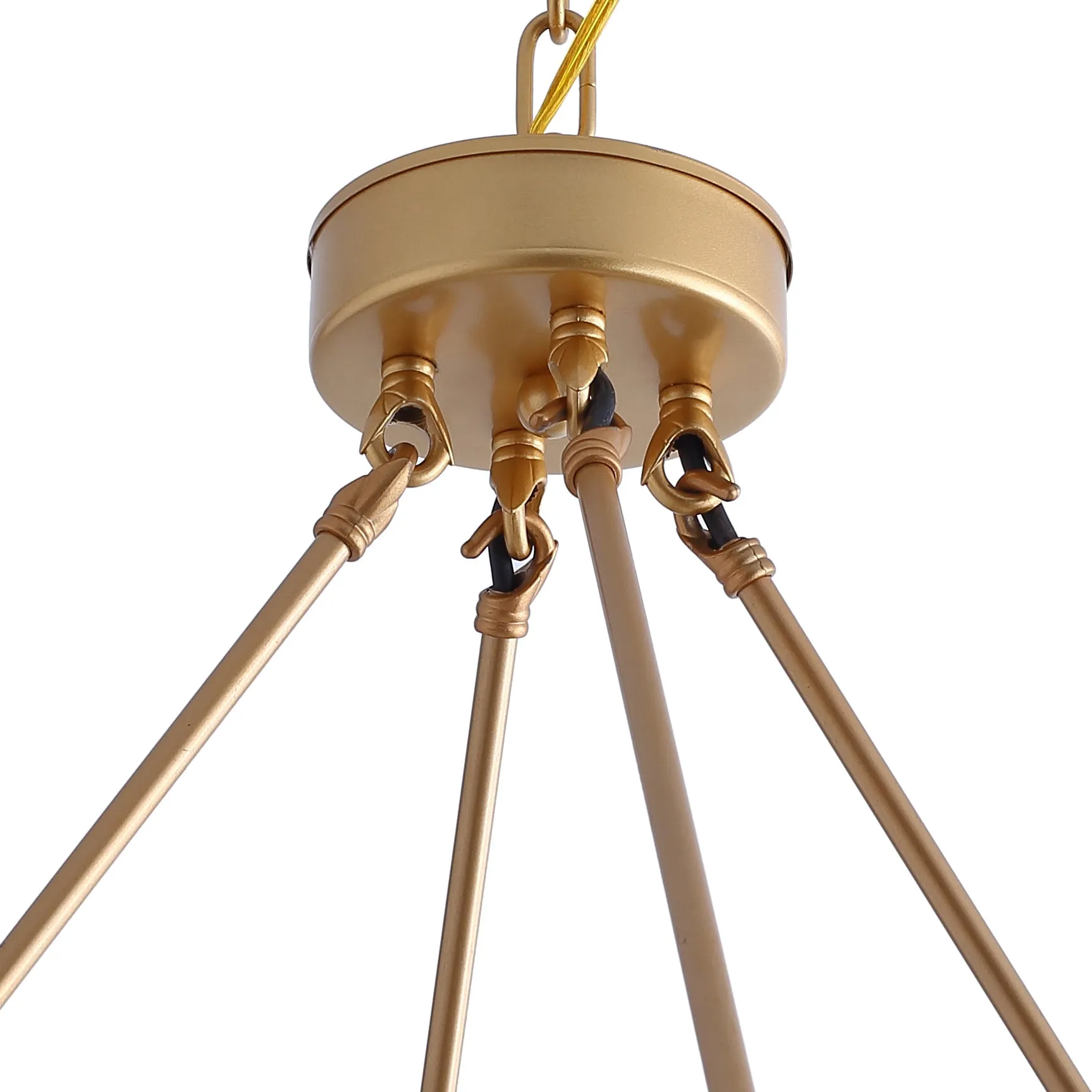 28-Lights Wagon Wheel-Shape Chandelier