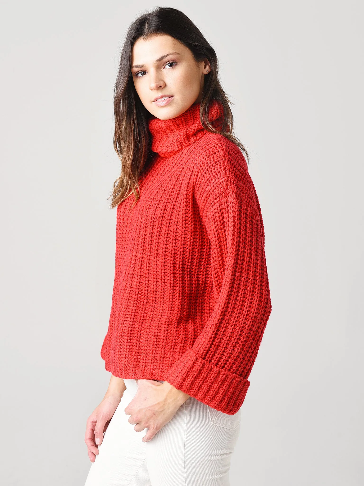 525 Women's Wide Sleeve Turtleneck Sweater