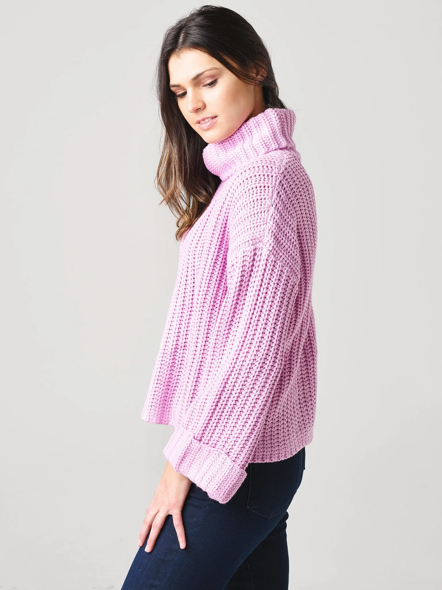 525 Women's Wide Sleeve Turtleneck Sweater