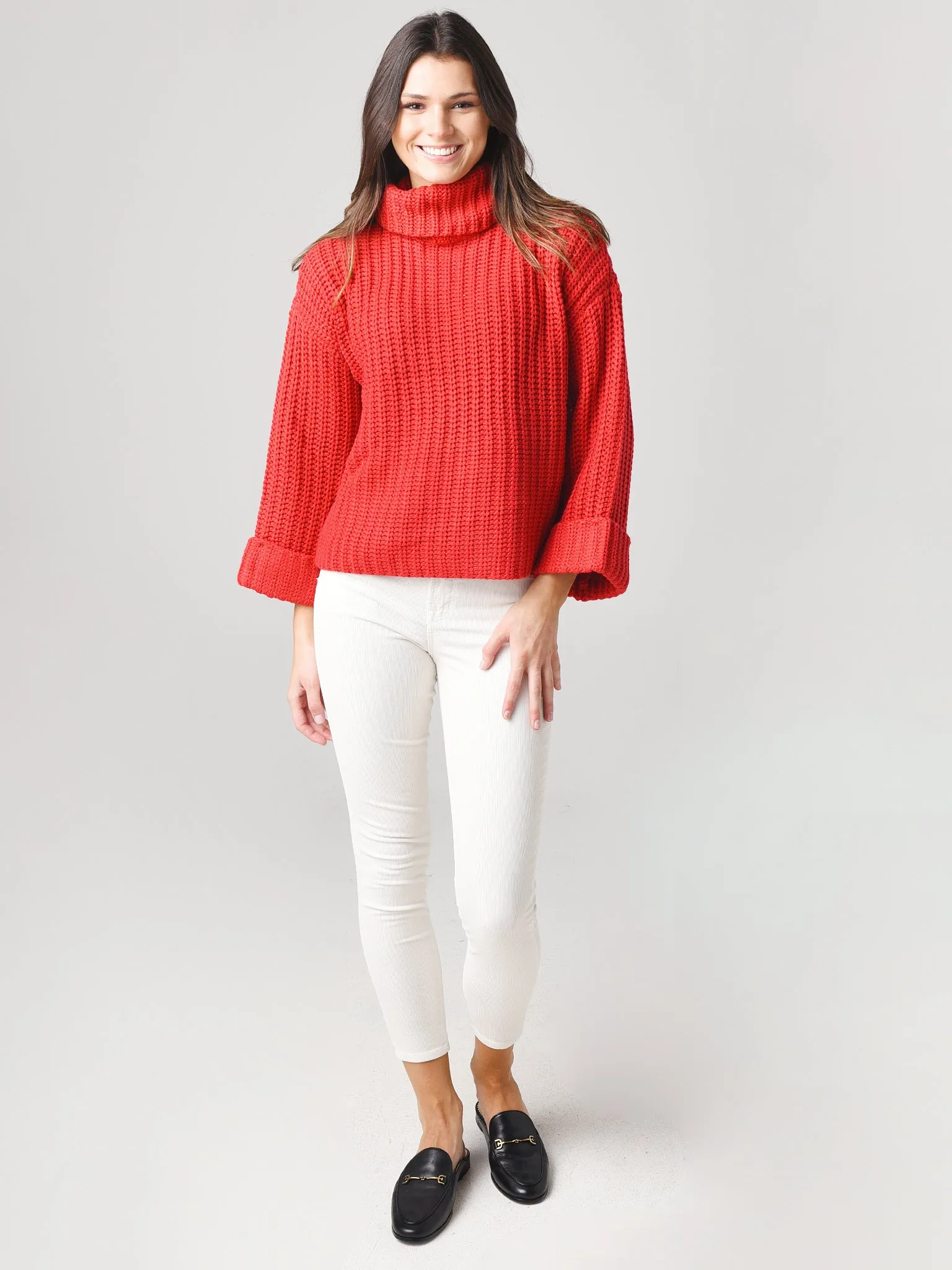 525 Women's Wide Sleeve Turtleneck Sweater