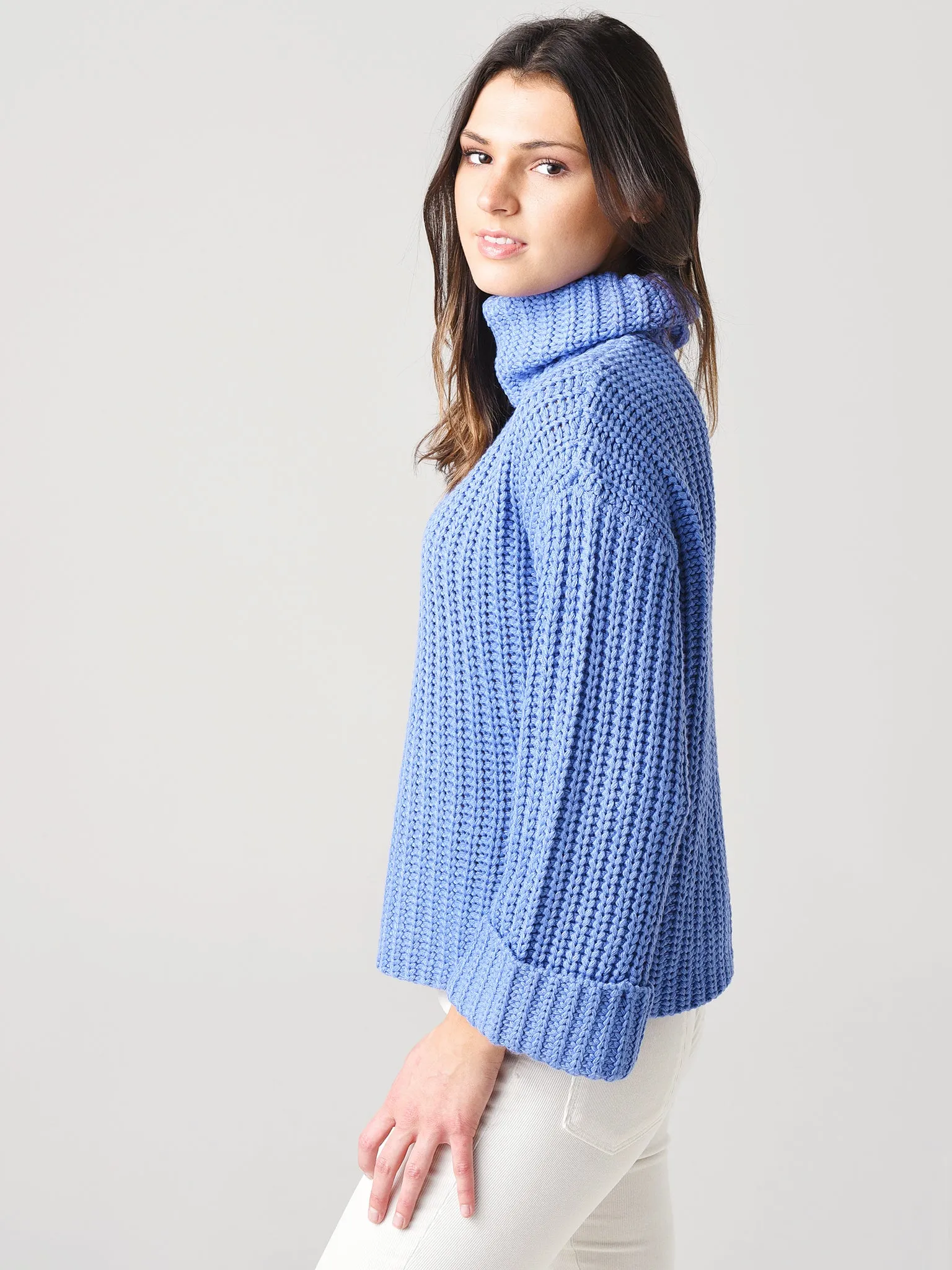 525 Women's Wide Sleeve Turtleneck Sweater