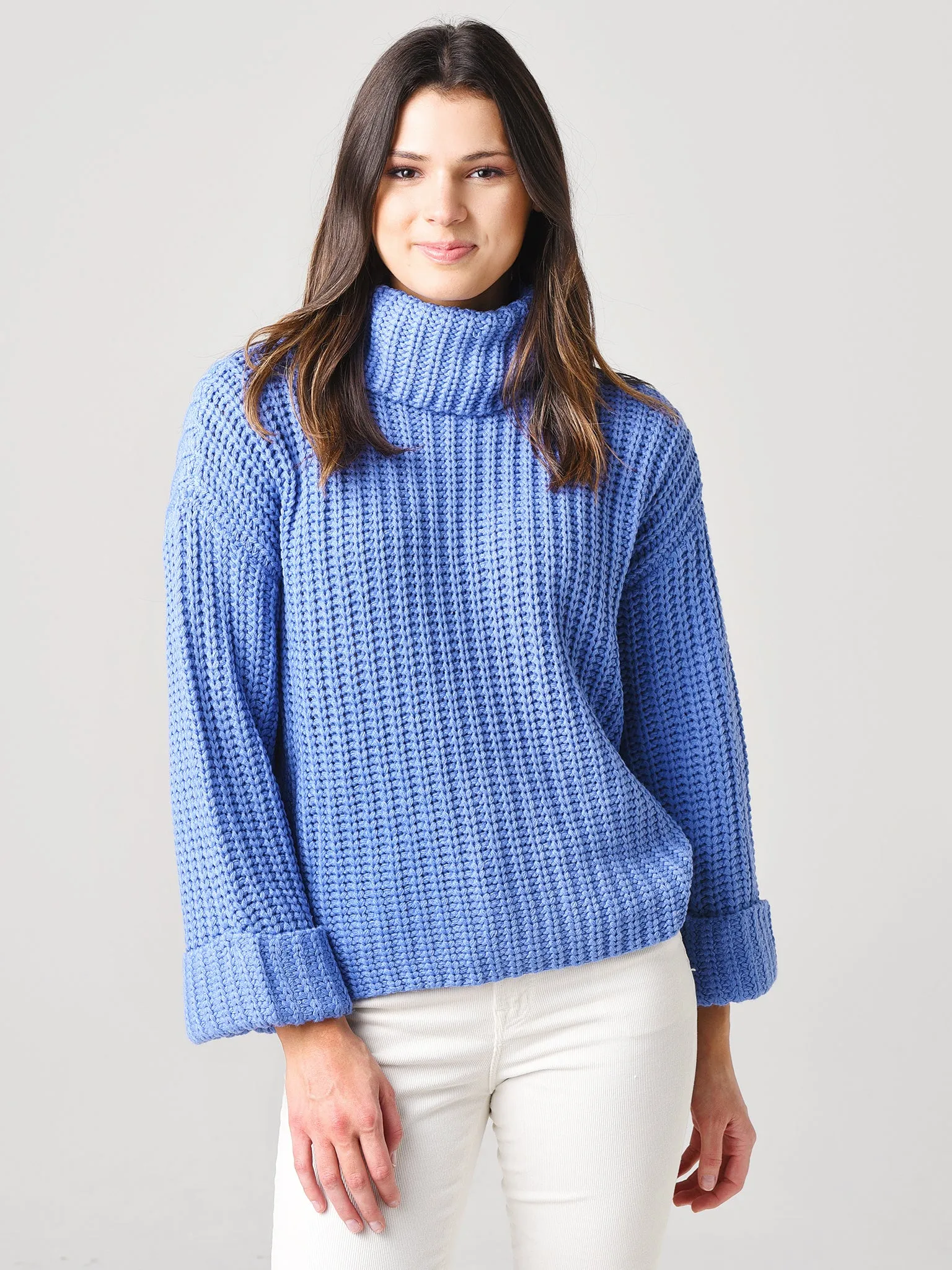 525 Women's Wide Sleeve Turtleneck Sweater