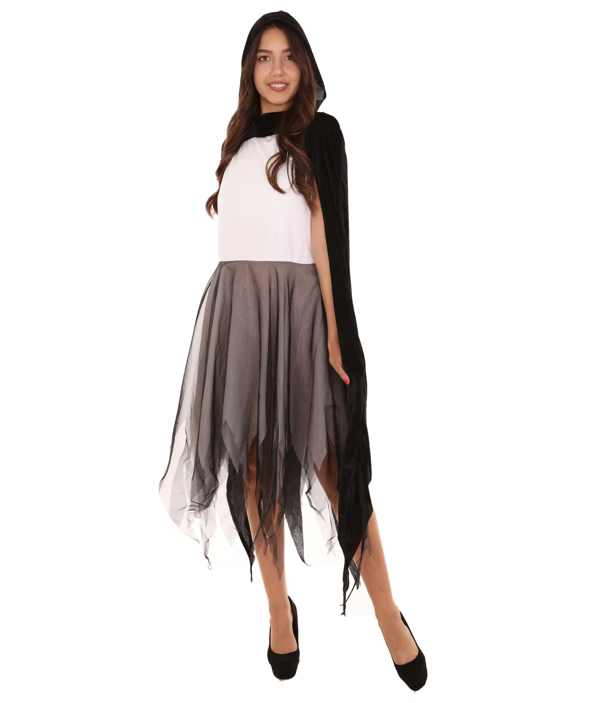 Adult Women's Reaper Costume | Black & White Cosplay Costume