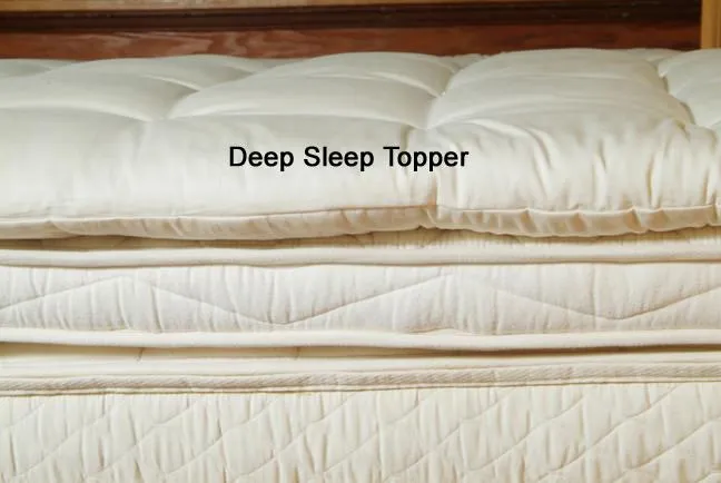 All-Natural Quilted Toppers - Clearance