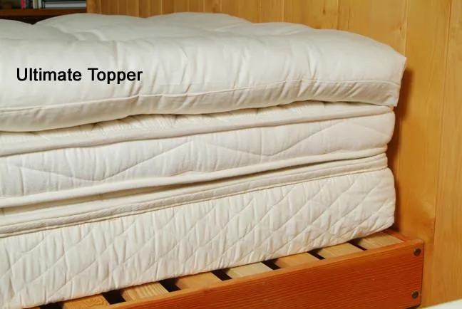 All-Natural Quilted Toppers - Clearance