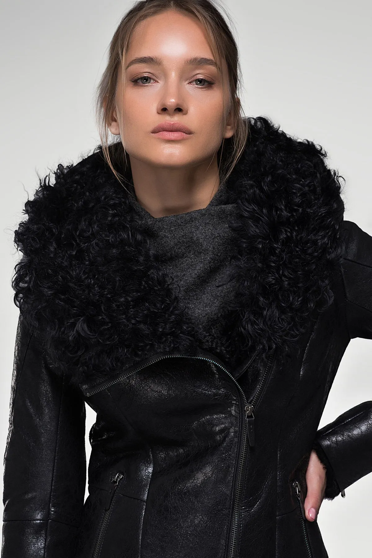 Black Shearling Jacket