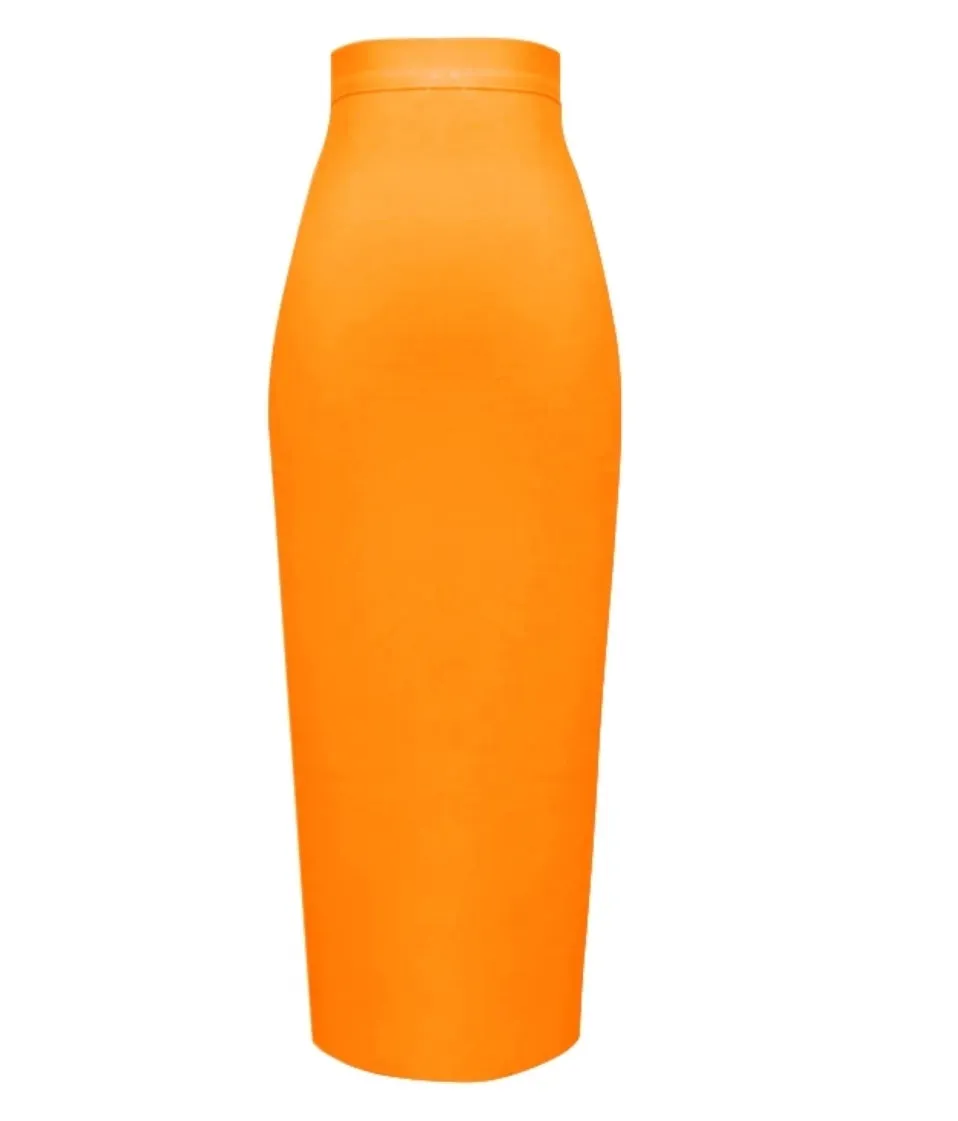 Boss Lady- High Waist Midi BANDAGE SKIRT (Multiple colors)
