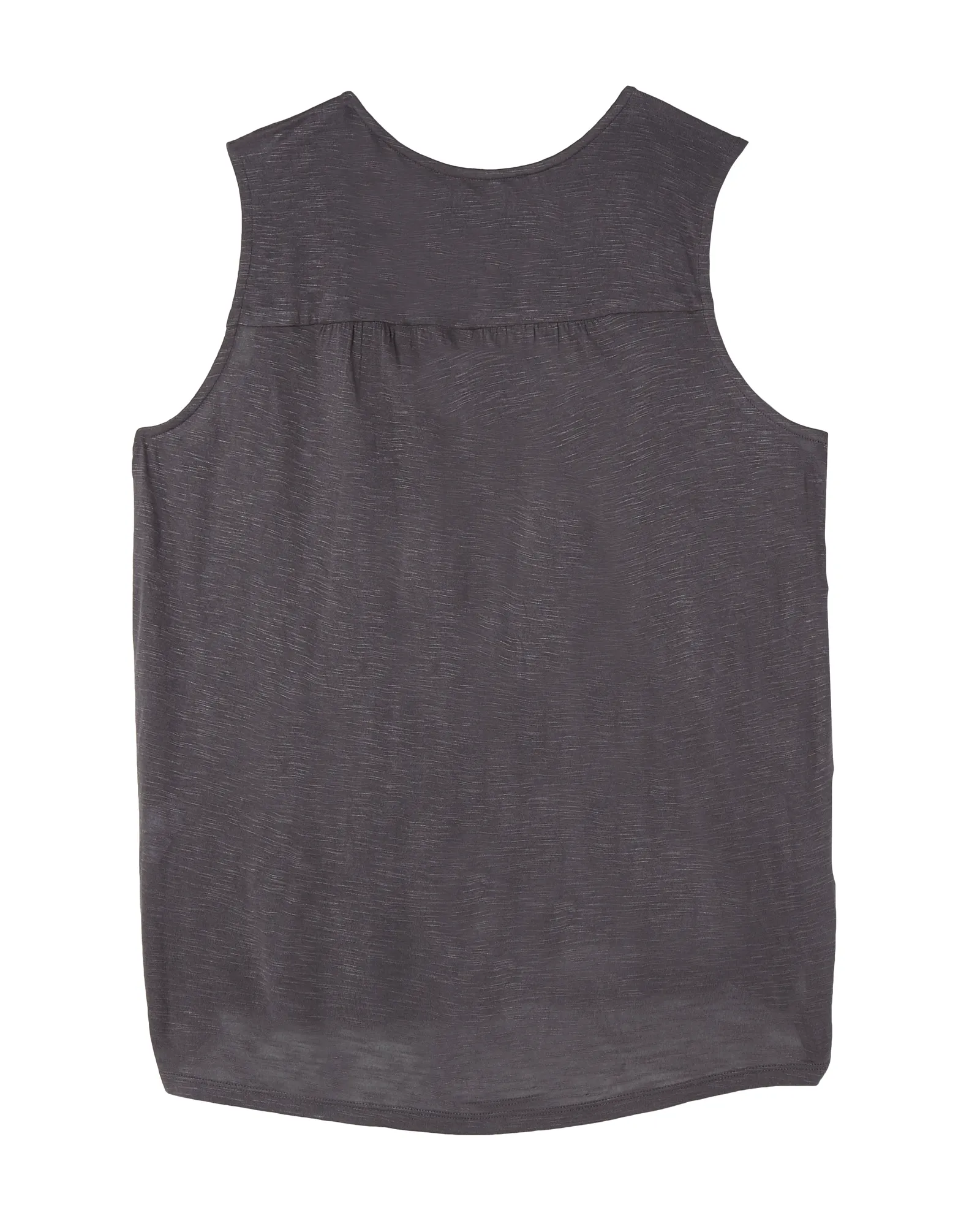 Charlotte Detailed Tank | Charcoal Grey / Ivory