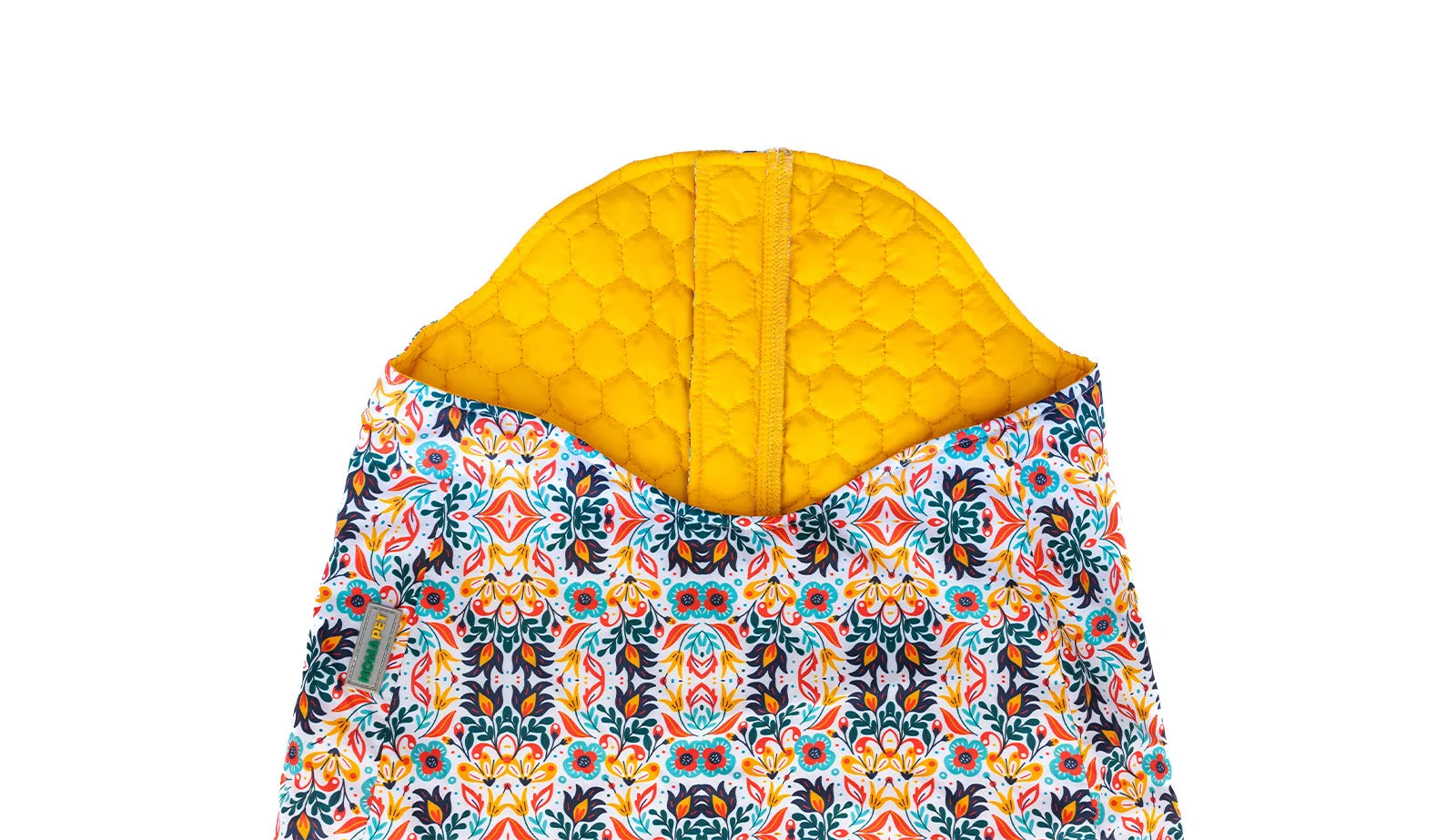 Floral Dog Quilted Jacket - Printed