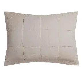 French Linen Standard Pillowsham Pebble