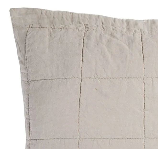 French Linen Standard Pillowsham Pebble