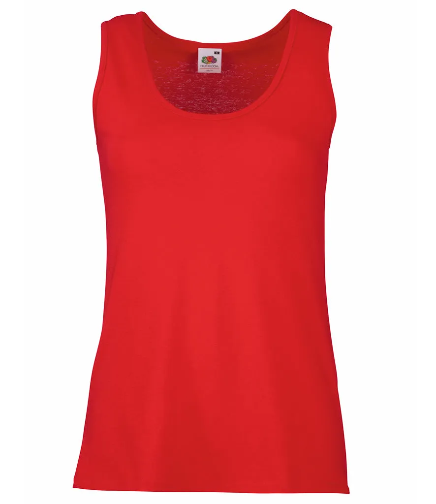 Fruit of the Loom Ladies Valueweight Athletic Vest