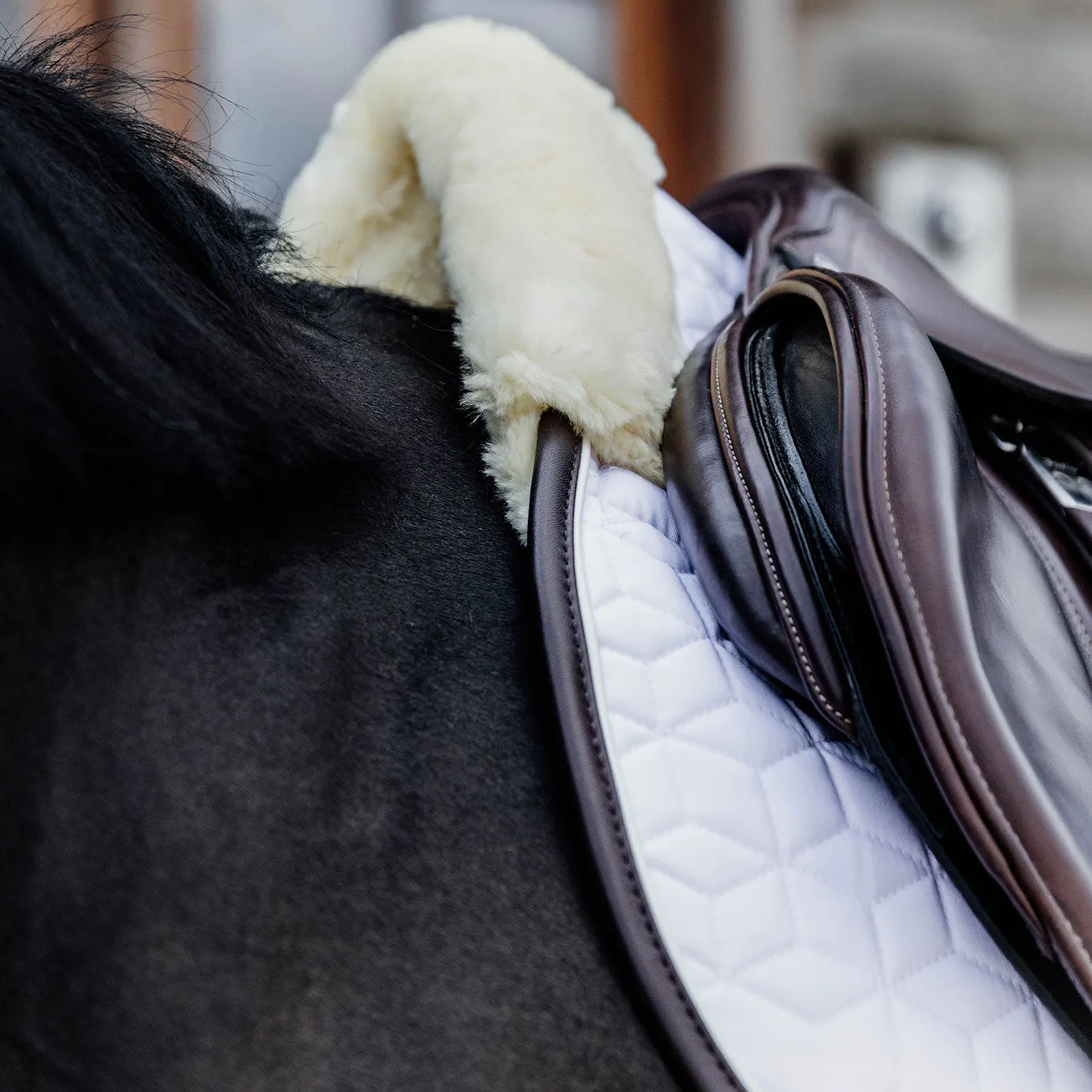 Kentucky Horsewear Skin Friendly Star Quilt Jumping Saddle Cloth - White