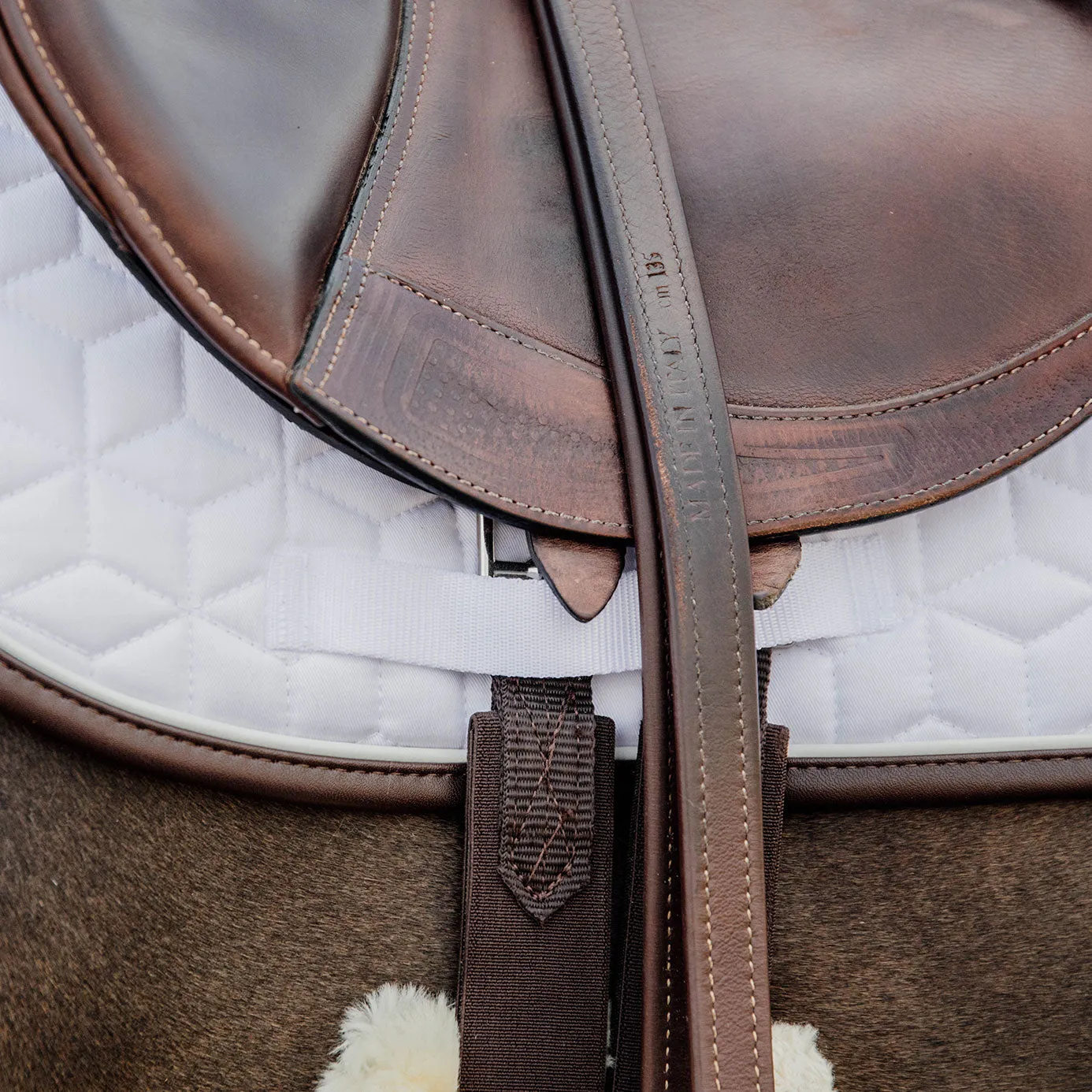 Kentucky Horsewear Skin Friendly Star Quilt Jumping Saddle Cloth - White