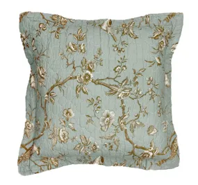 Lyon Teal European Pillowcase