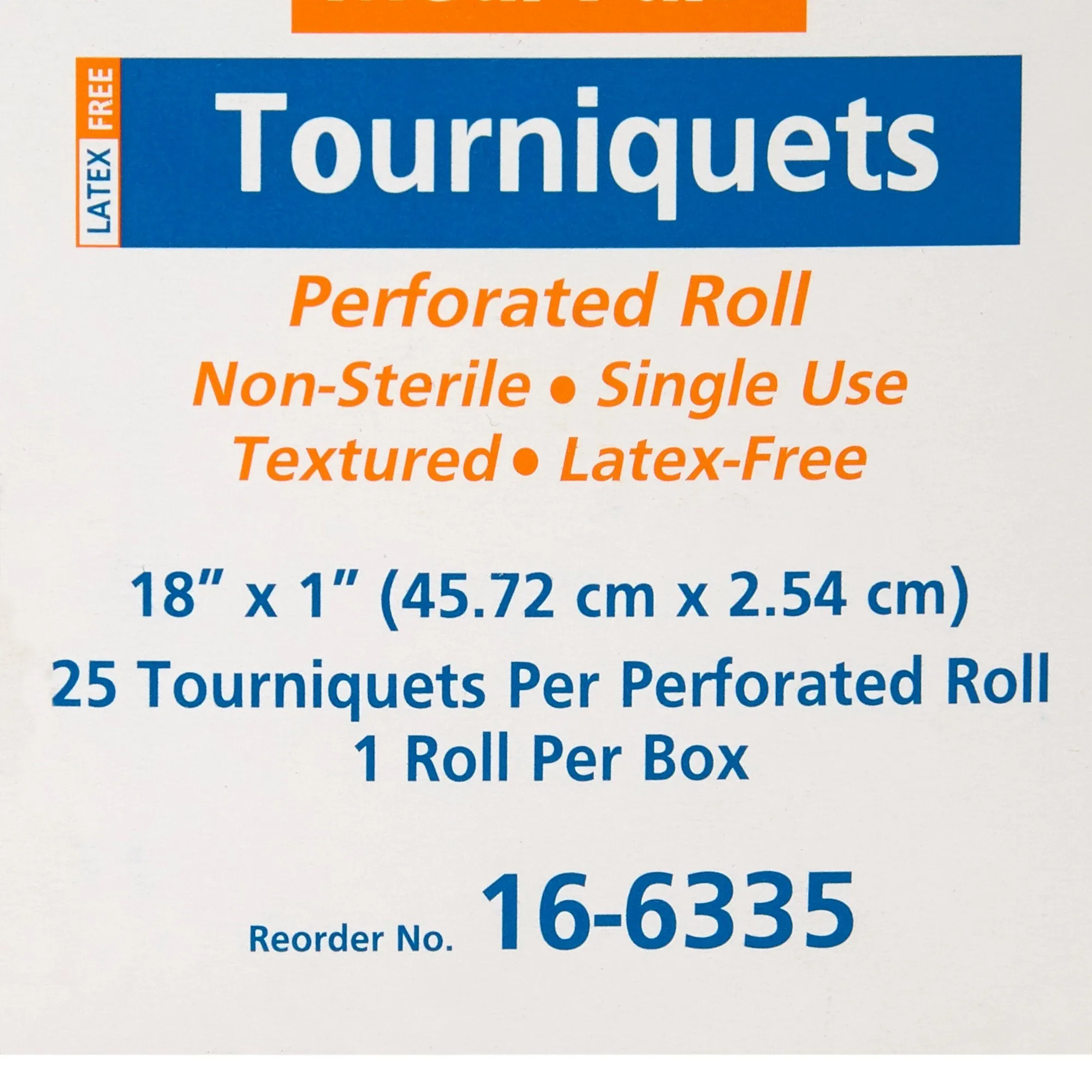 McKesson Tourniquet Band on Roll, 18 x 1 Inch, Blue