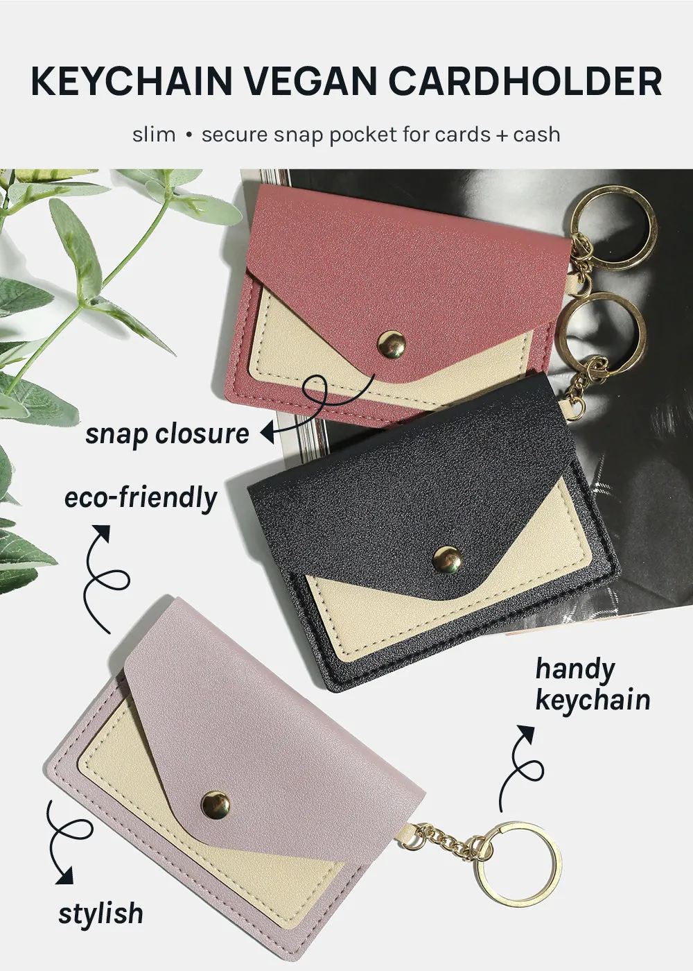 Miss A Vegan Leather Card Holder