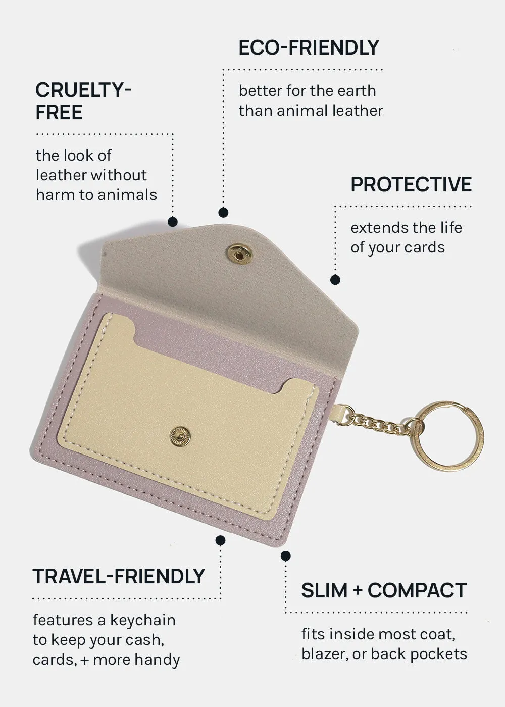 Miss A Vegan Leather Card Holder