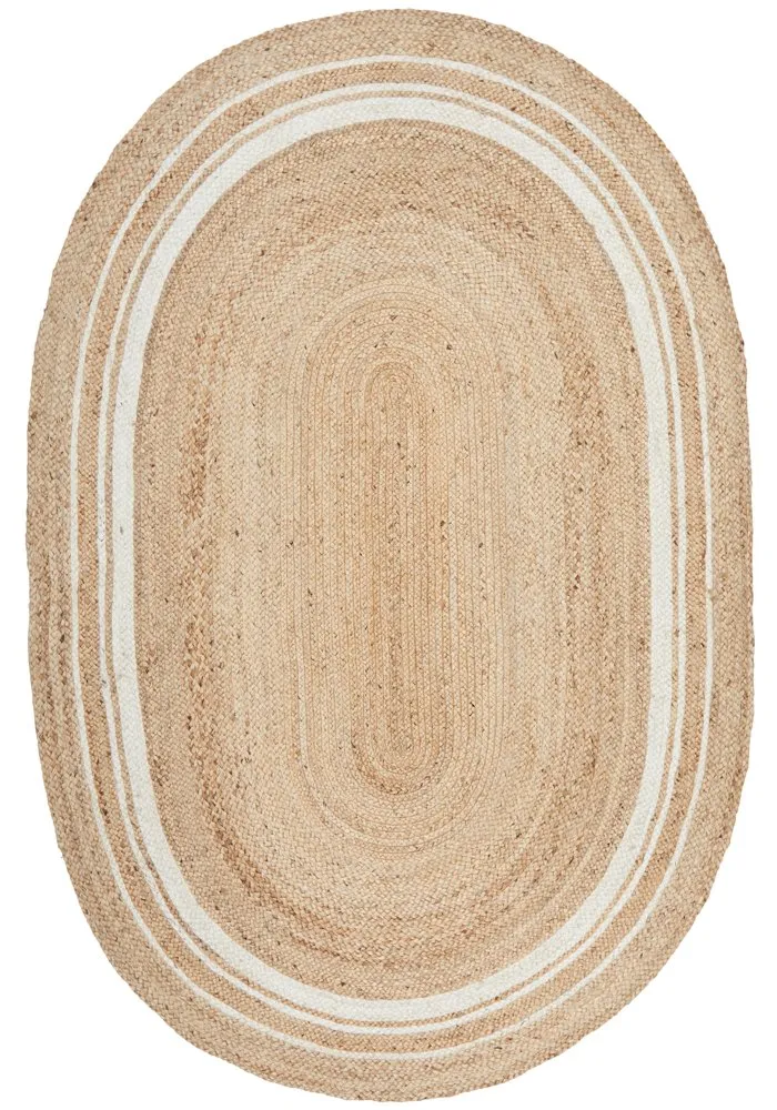 Noosa 111 Oval Rug (Natural) by Rug Culture