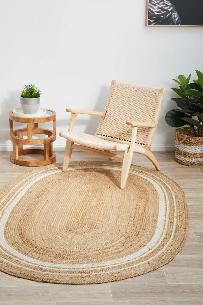 Noosa 111 Oval Rug (Natural) by Rug Culture