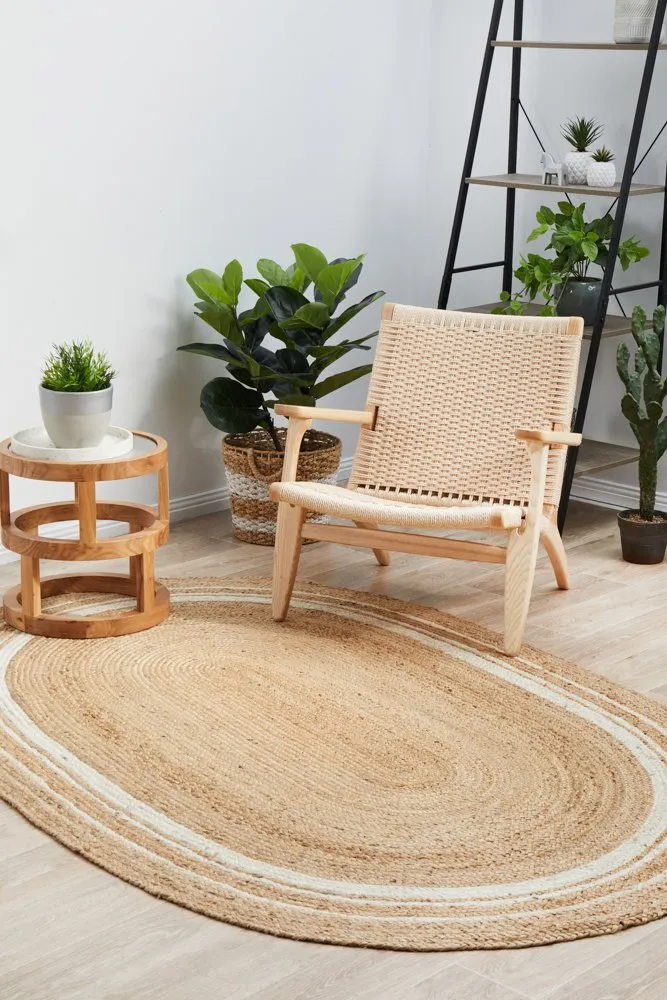 Noosa 111 Oval Rug (Natural) by Rug Culture