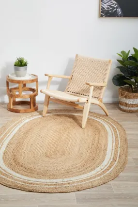 Noosa 111 Oval Rug (Natural) by Rug Culture
