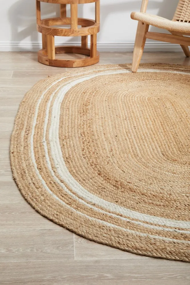 Noosa 111 Oval Rug (Natural) by Rug Culture