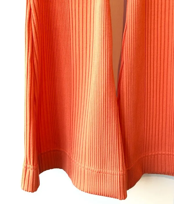 PHEENY/Pe/C RANDOM RIB FLARED PANTS(ORANGE)
