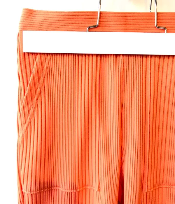 PHEENY/Pe/C RANDOM RIB FLARED PANTS(ORANGE)