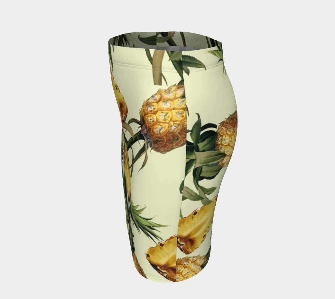 Pineapple Print Fitted Skirt