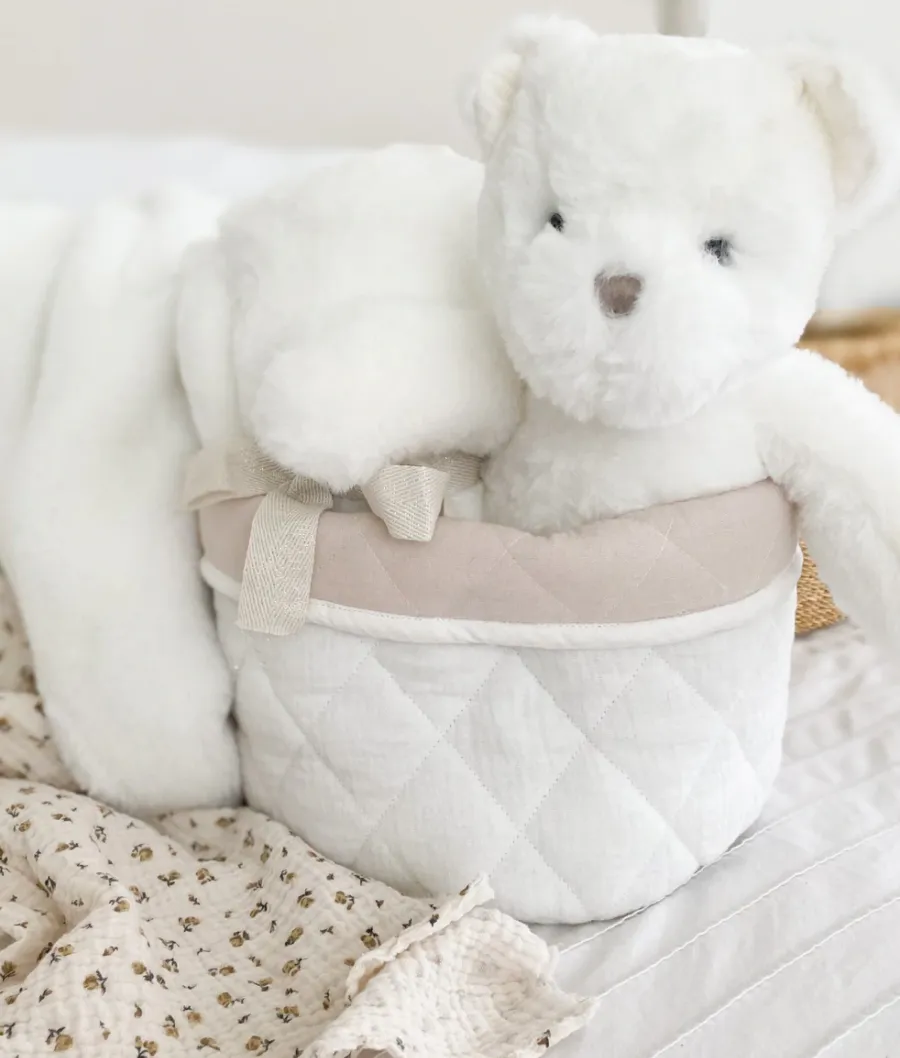 Quilted Muslin Bin