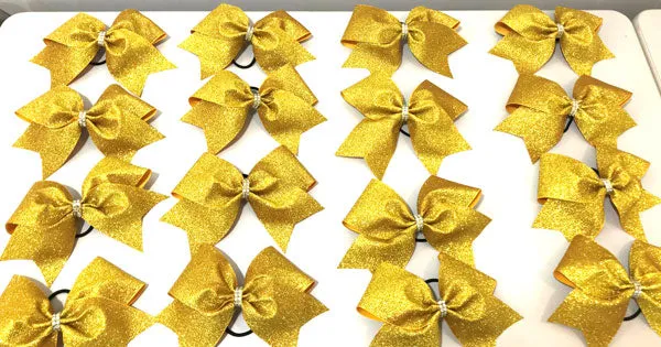 Sparkly Glitter Cheer Bow | Choose your color