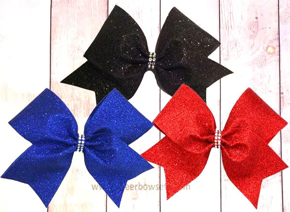 Sparkly Glitter Cheer Bow | Choose your color