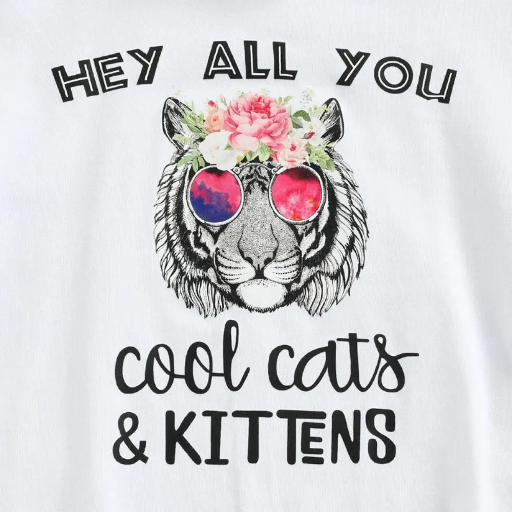 Summer Girls Letter Print Tassel T-shirt Flared Pants Three-piece Set Wholesale Baby Girl Clothes