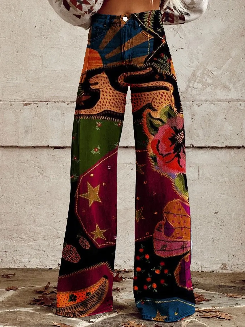 Toleet 90s fashion plus Size Women's Casual Pants Thin Imitation Jeans Trendy Women's Pants Must Have Western Style Pants