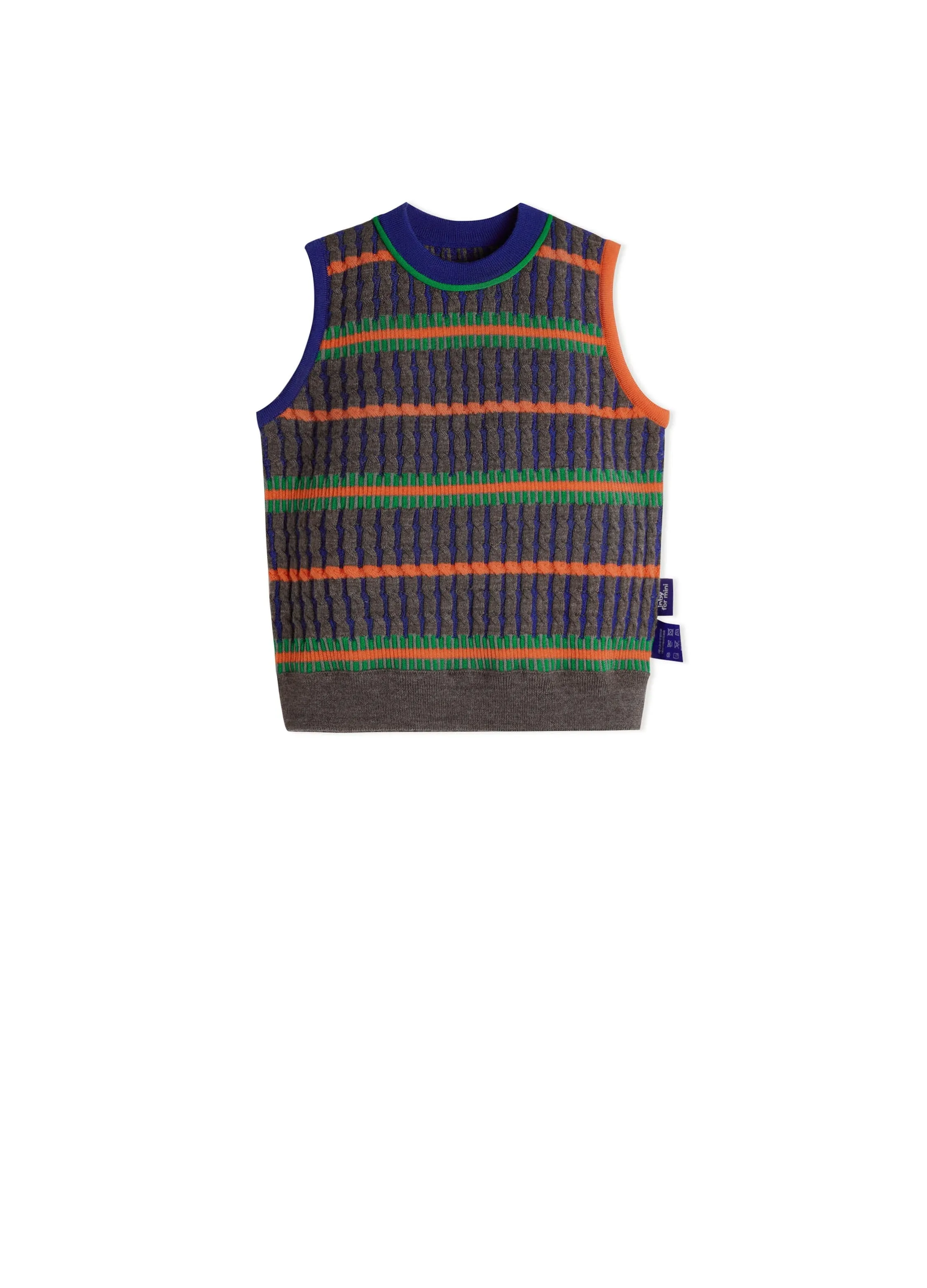 Vest / jnby for mini Stripped Knitted Vest