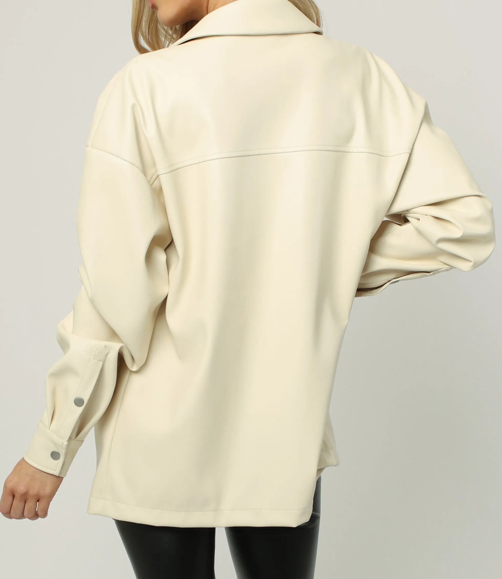 YARA SHIRT JACKET PORCELAIN